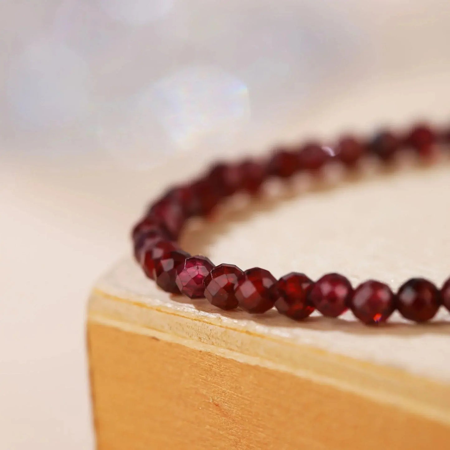 DIvine Healing - Garnet Healing Bracelet - Chene Blue