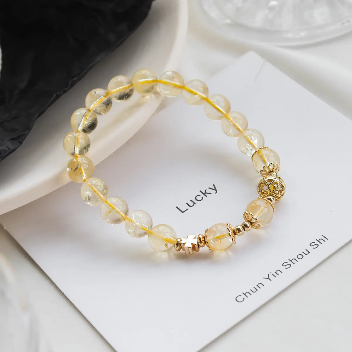 Eternal Bliss - Citrine Wealth Success Luck Bracelet