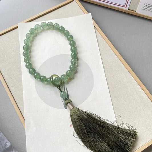 Inspire of love - Green Strawberry Quartz Love Decoration - Chene Blue