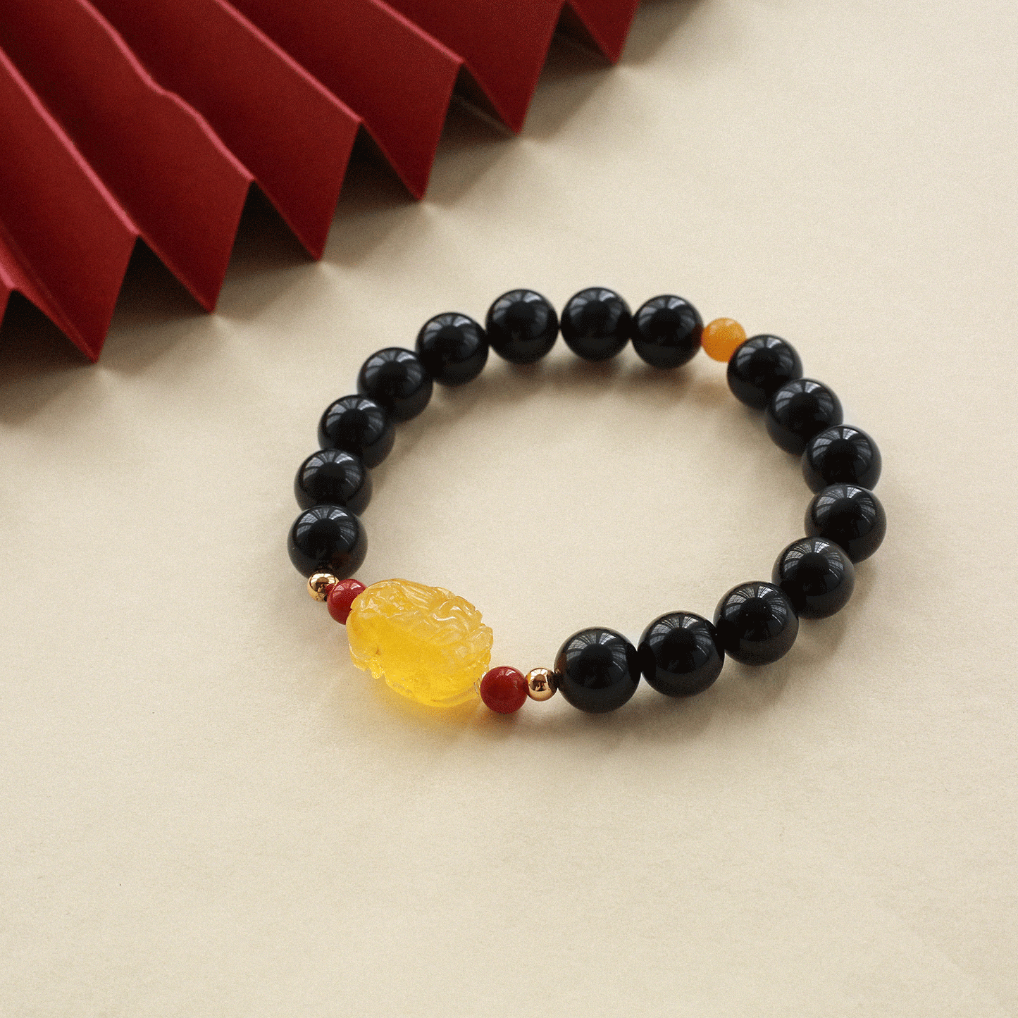 Ultimate Shield - Obsidian Beeswax Protection Bracelet