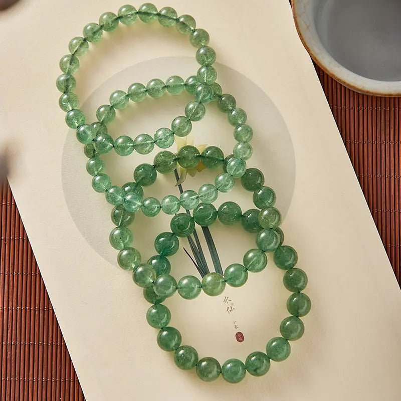 Inspire of Love - Green Strawberry Quartz Love Bracelet