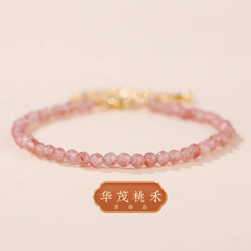 Inspired Love - Strawberry Quartz Love Bracelet