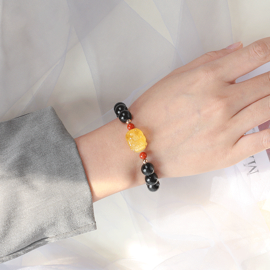 Ultimate Shield - Obsidian Beeswax Protection Bracelet