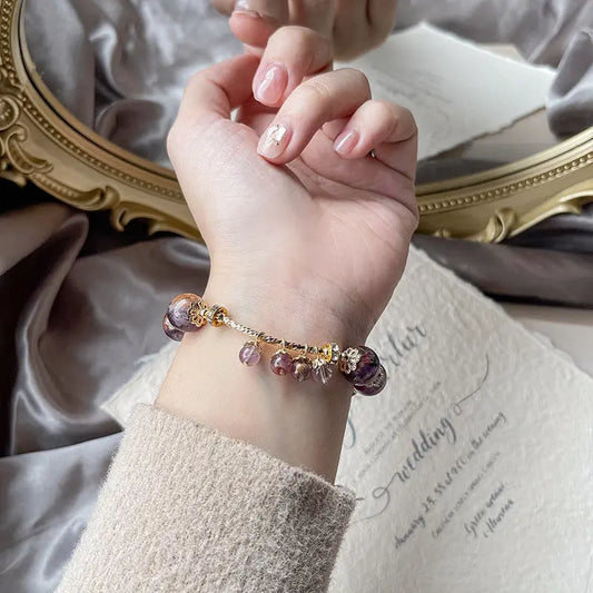 Positive Magnet - Purple Phantom Quartz Luck Bracelet