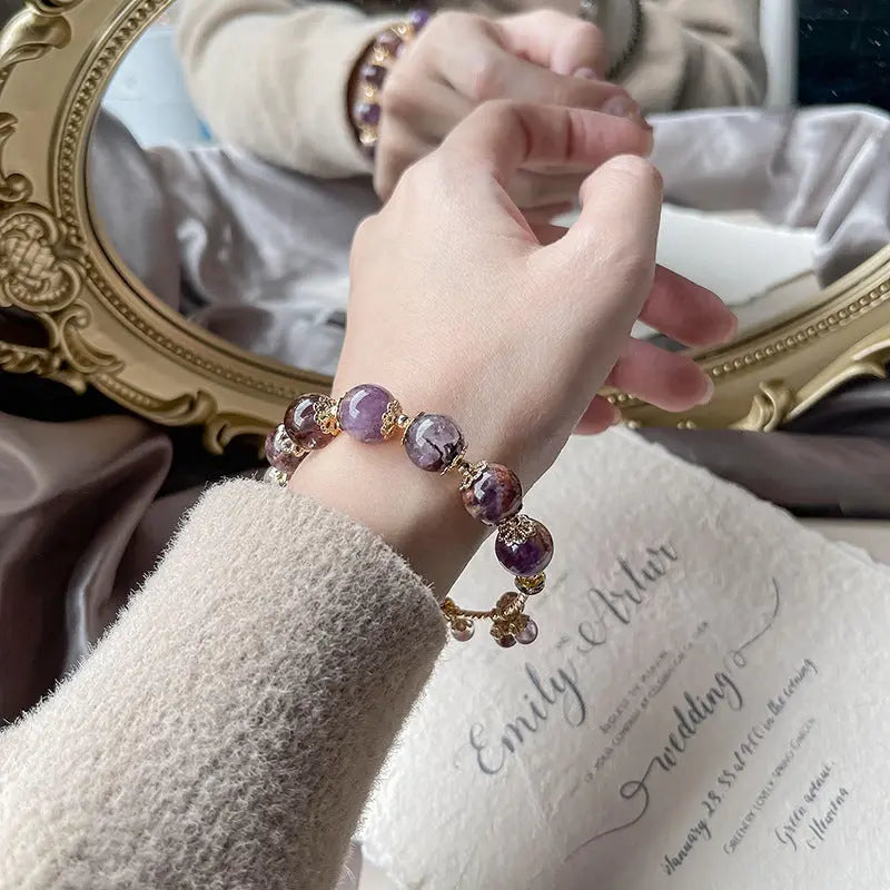 Positive Magnet - Purple Phantom Quartz Luck Bracelet