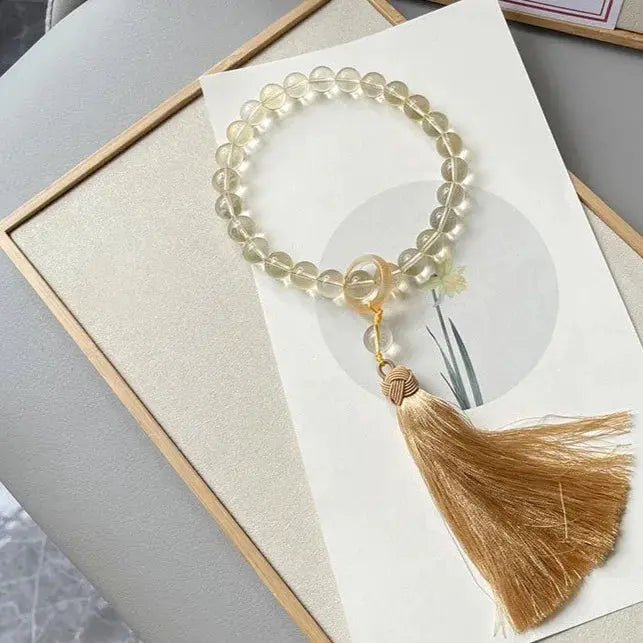 Positive Magnet - Smoky Quartz Citrine Decoration - Chene Blue