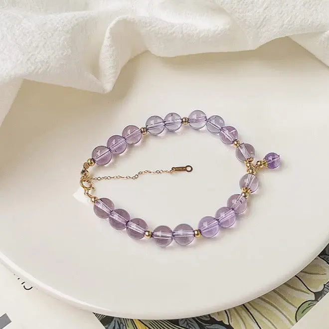 Wise Glance - Amethyst Wisdom Charm Bracelet