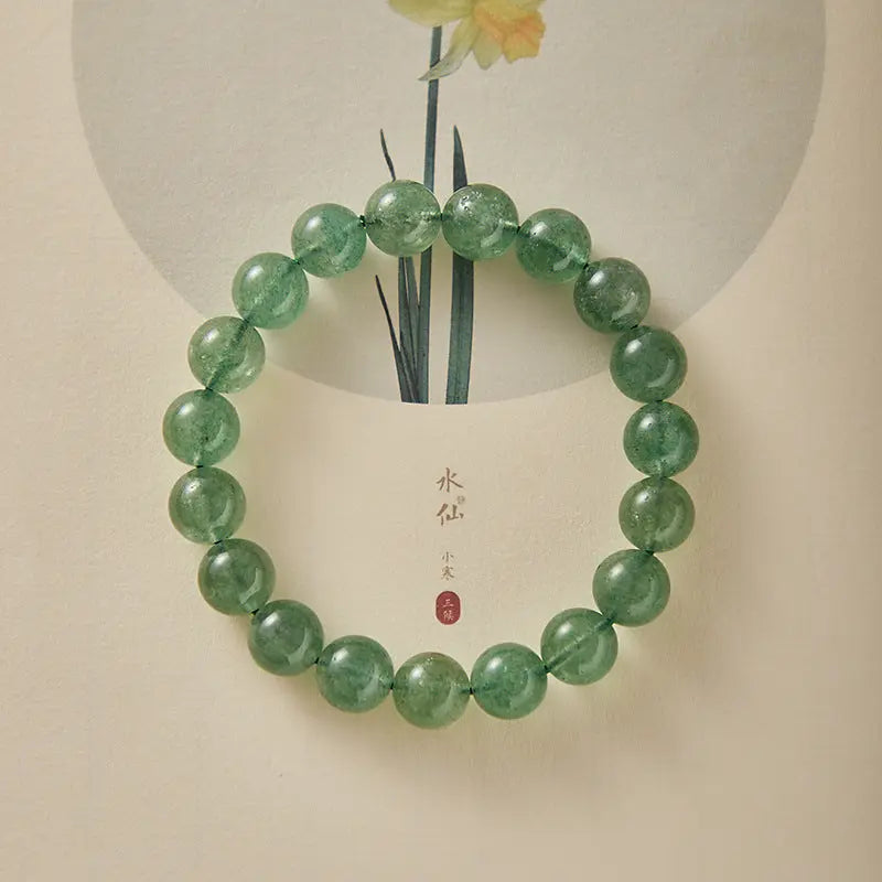 Inspire of Love - Green Strawberry Quartz Love Bracelet