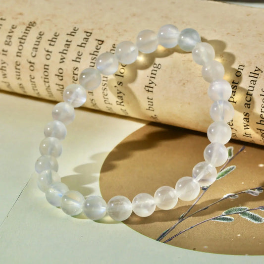 Peaceful Heart - Moonstone Balance Bracelet - Chene Blue