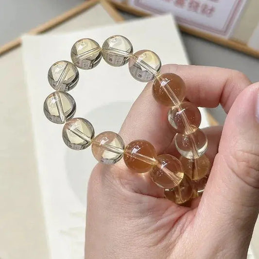 Positive Magnet - Smoky Quartz Citrine Decoration - Chene Blue