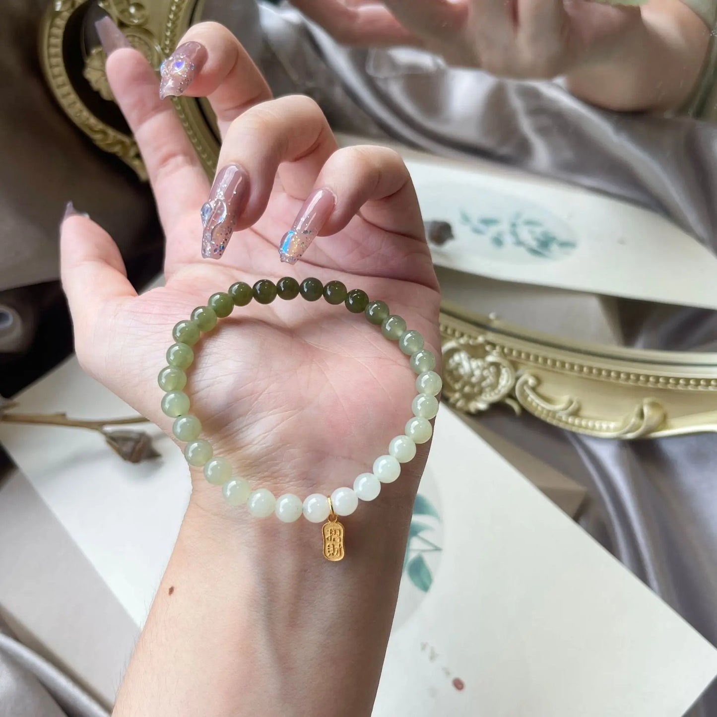 Positive Magnet - Nephrite Jade Energy Luck Bracelet