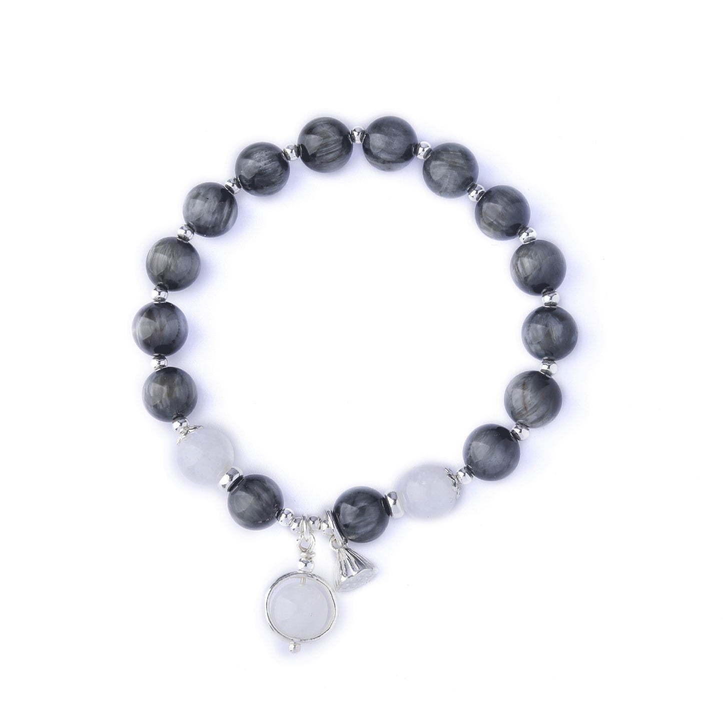 Wise Glance - Couples Bracelet Eagle‘s Eye Stone Wisdom Charm Bracelet