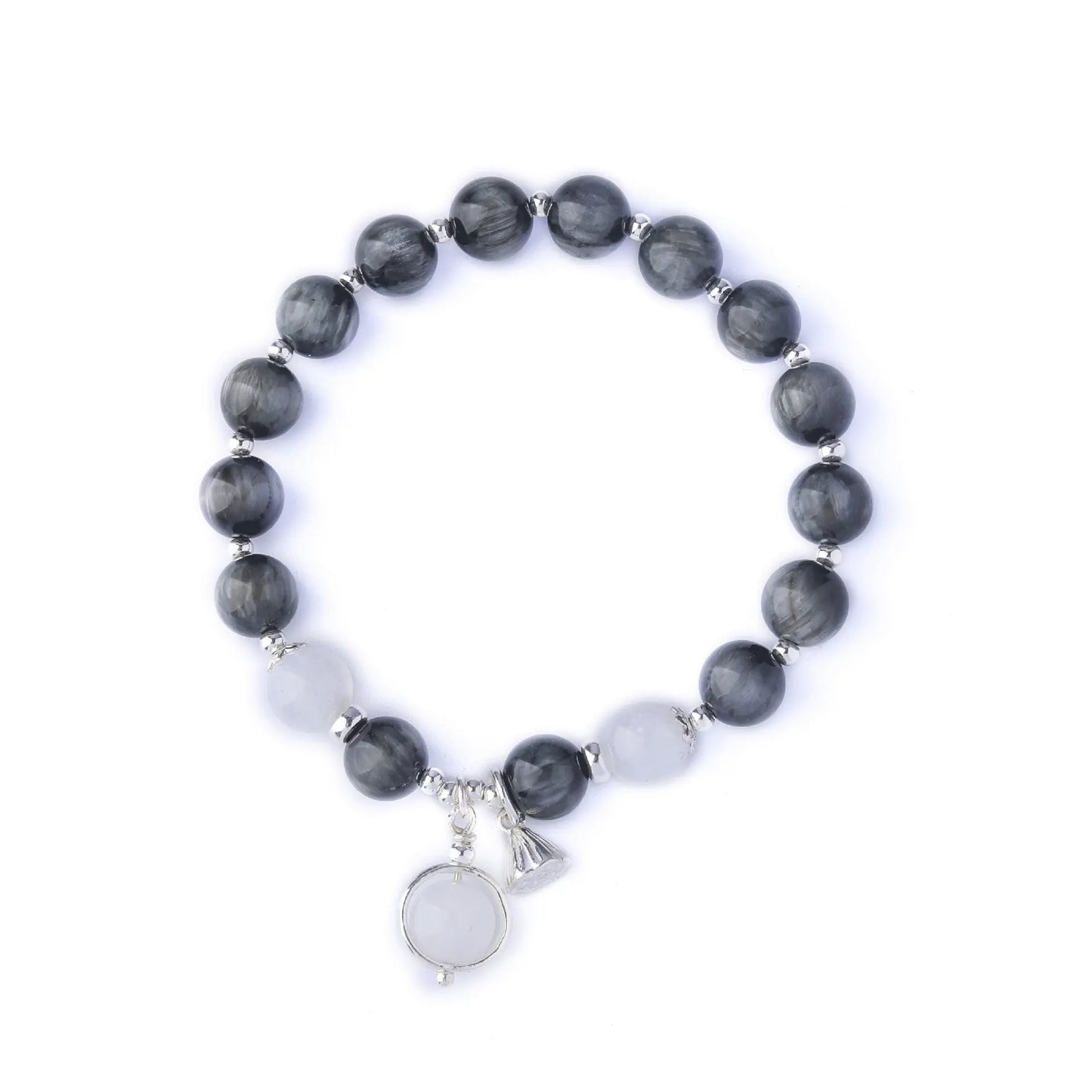 Wise Glance - Couples Bracelet Eagle‘s Eye Stone Wisdom Charm Bracelet