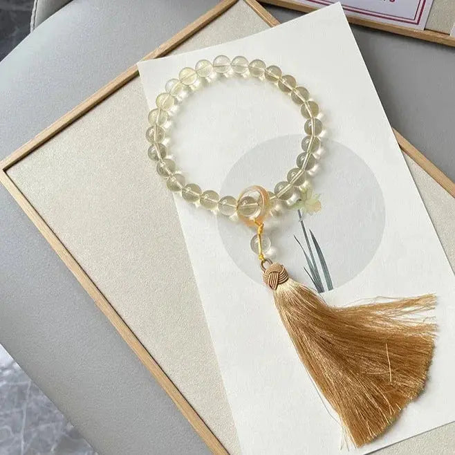 Positive Magnet - Smoky Quartz Citrine Decoration - Chene Blue