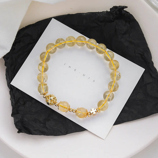 Eternal Bliss - Citrine Wealth Success Luck Bracelet