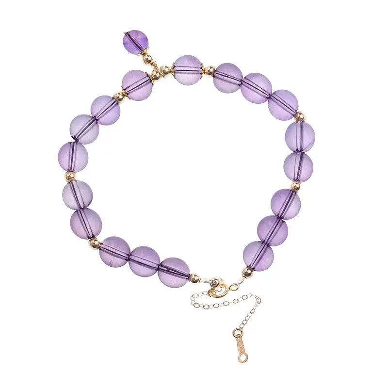 Wise Glance - Amethyst Wisdom Charm Bracelet
