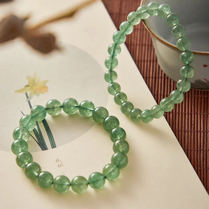 Inspire of Love - Green Strawberry Quartz Love Bracelet