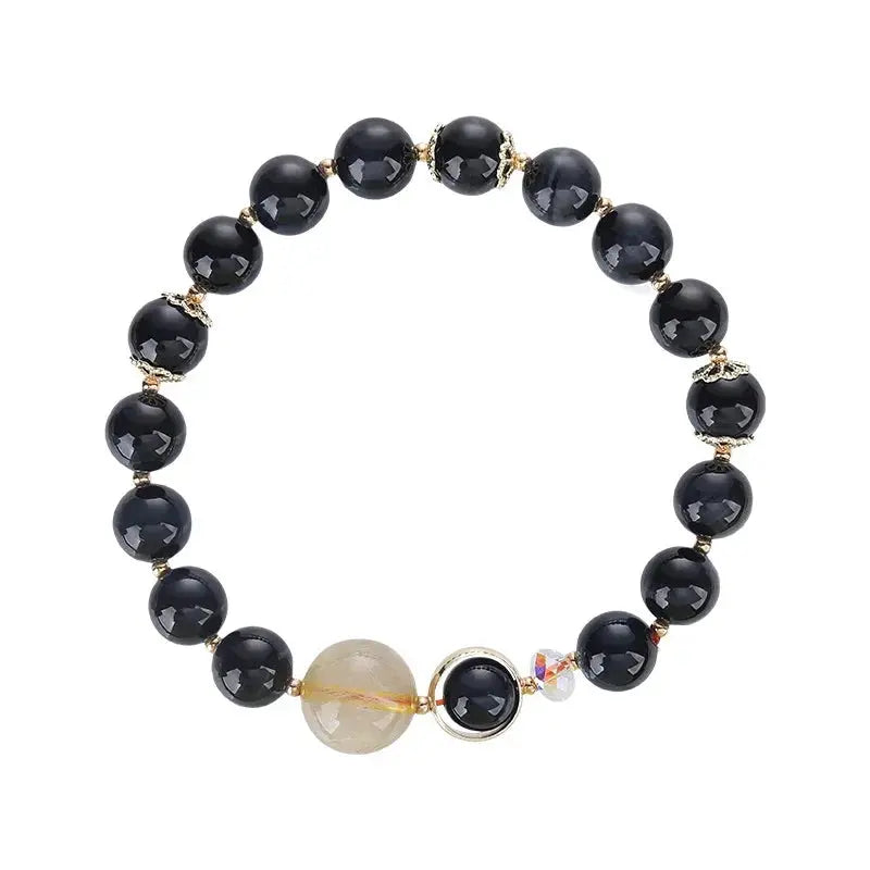 Ultimate Shield - Tiger's Eye Protection Bracelet - Chene Blue