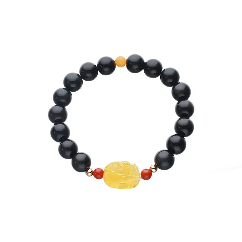 Ultimate Shield - Obsidian Beeswax Protection Bracelet