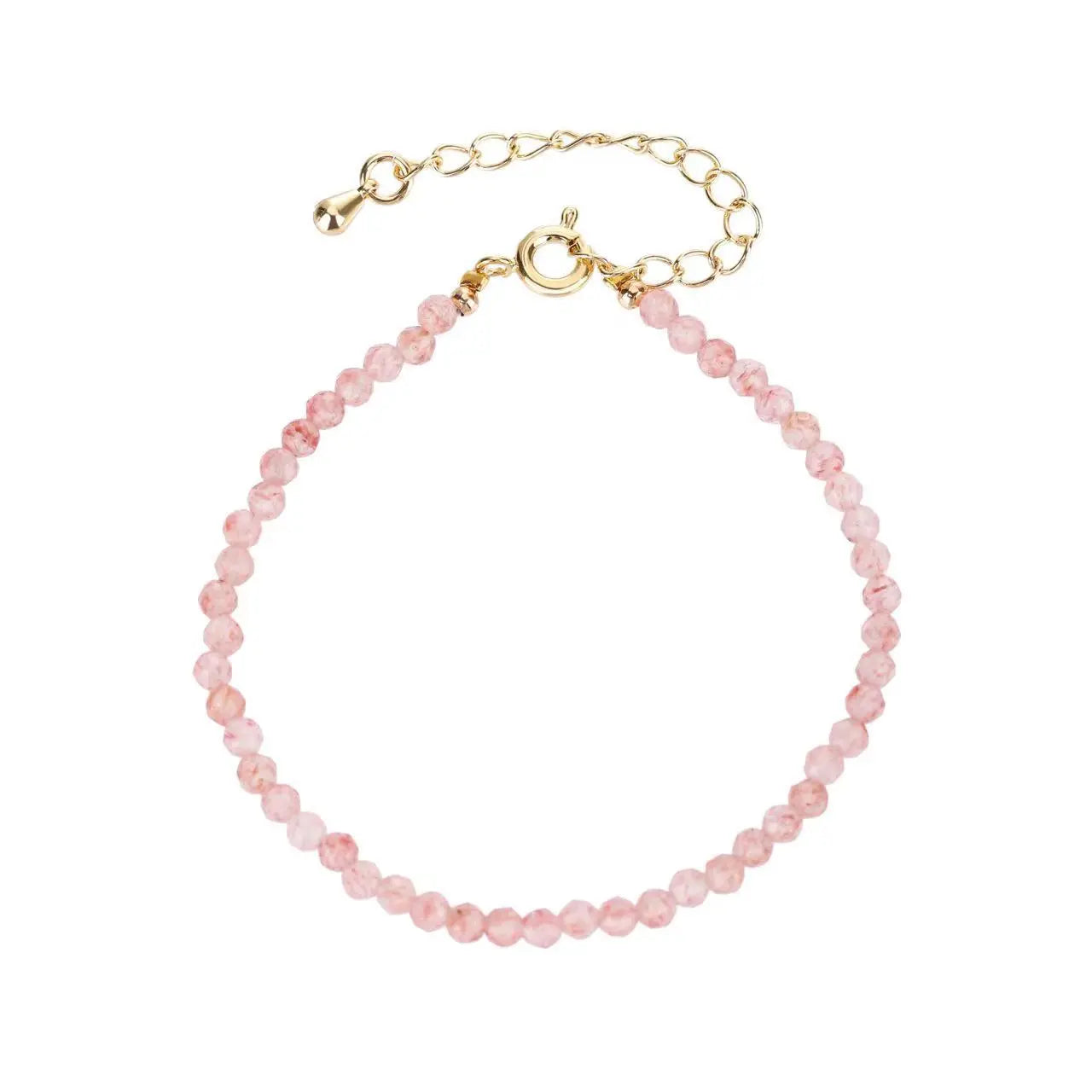 Inspired Love - Strawberry Quartz Love Bracelet