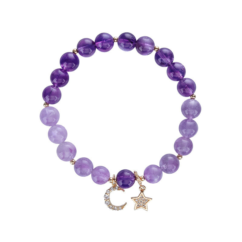 Wise Glance - Amethyst Wisdom Charm Bracelet