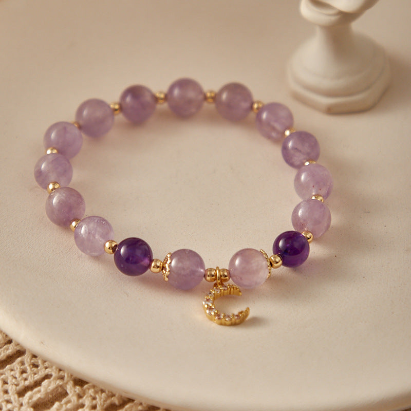 Wise Glance - Amethyst Wisdom Charm Bracelet