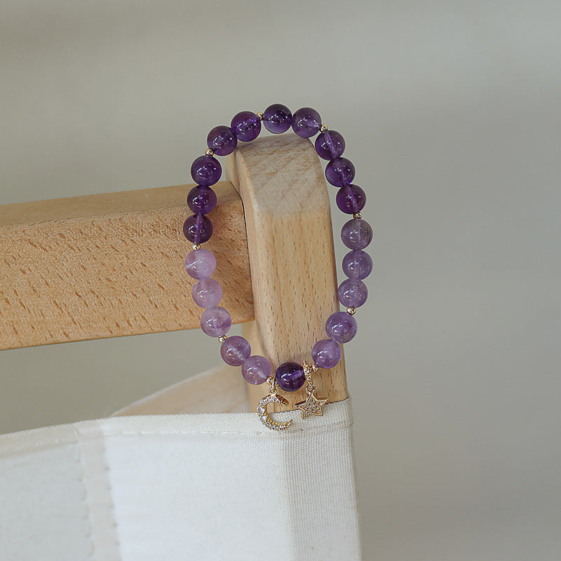 Wise Glance - Amethyst Wisdom Charm Bracelet