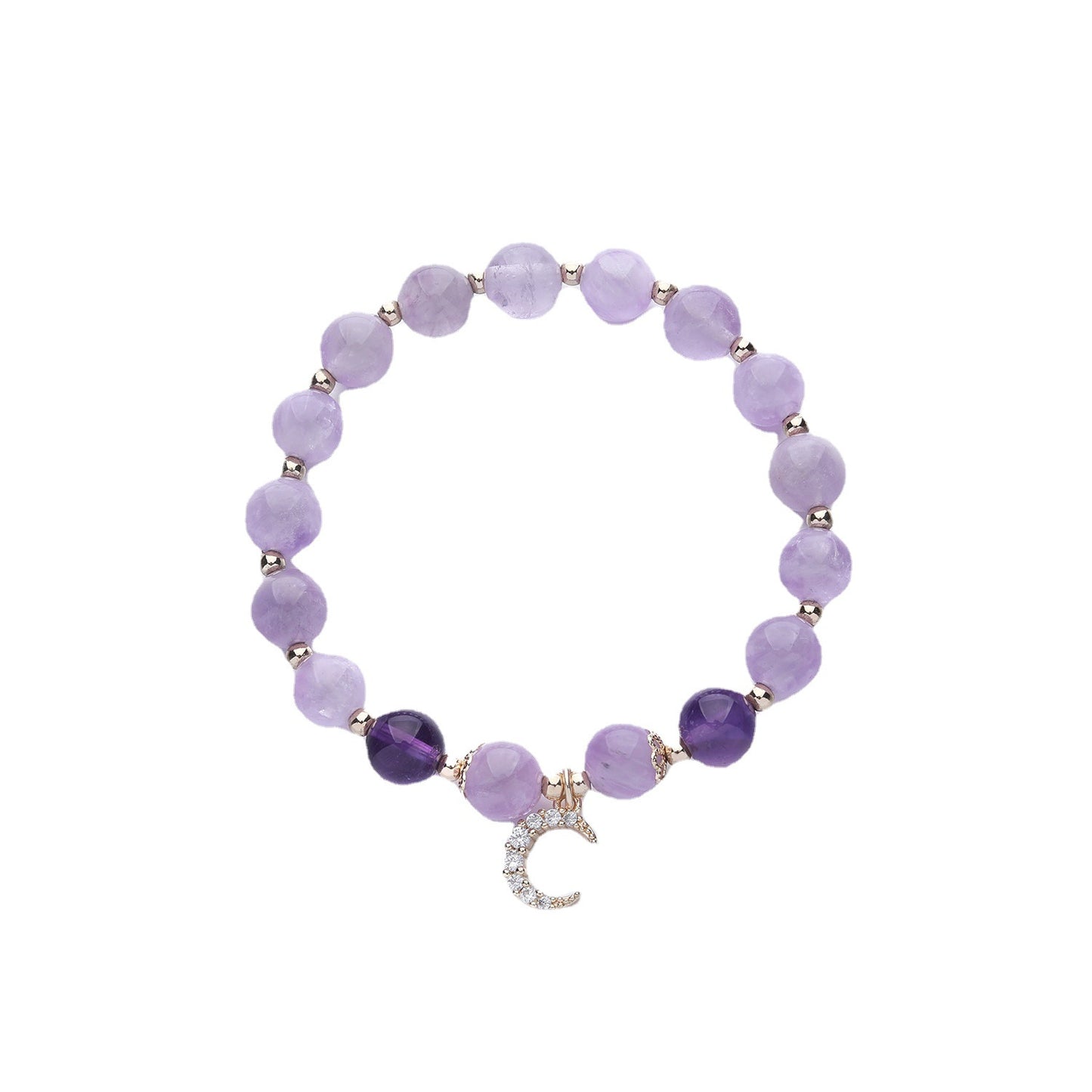 Wise Glance - Amethyst Wisdom Charm Bracelet