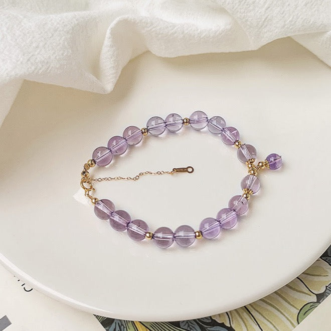 Wise Glance - Amethyst Wisdom Charm Bracelet