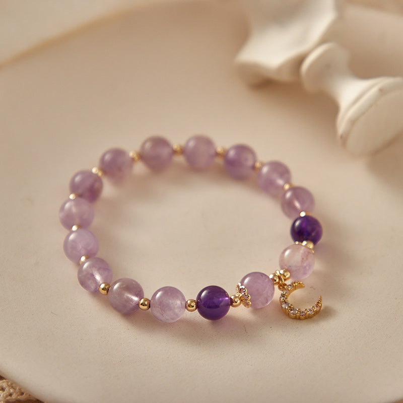 Wise Glance - Amethyst Wisdom Charm Bracelet