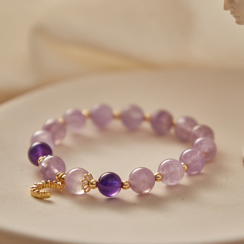 Wise Glance - Amethyst Wisdom Charm Bracelet